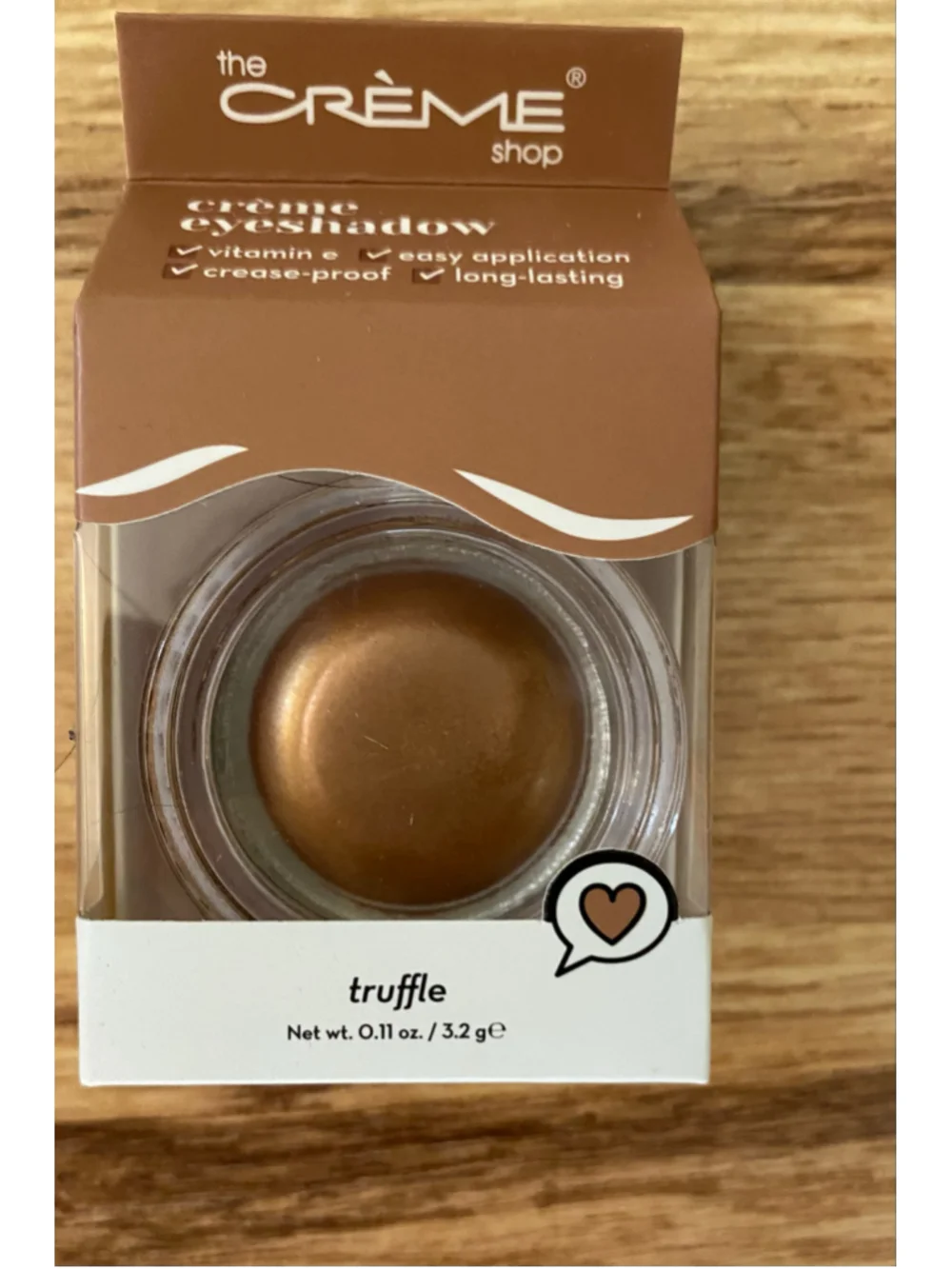 Women's The Crème Shop Eyeshadow Truffle Brown 0.11 Ounces New